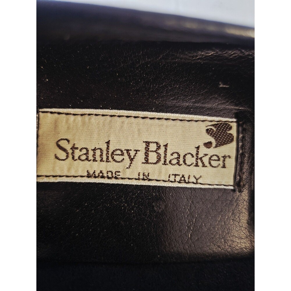 Stanley Blacker Women's Shoes Size Women's 8, Men's 6.5 Black Leather - Picture 6 of 8